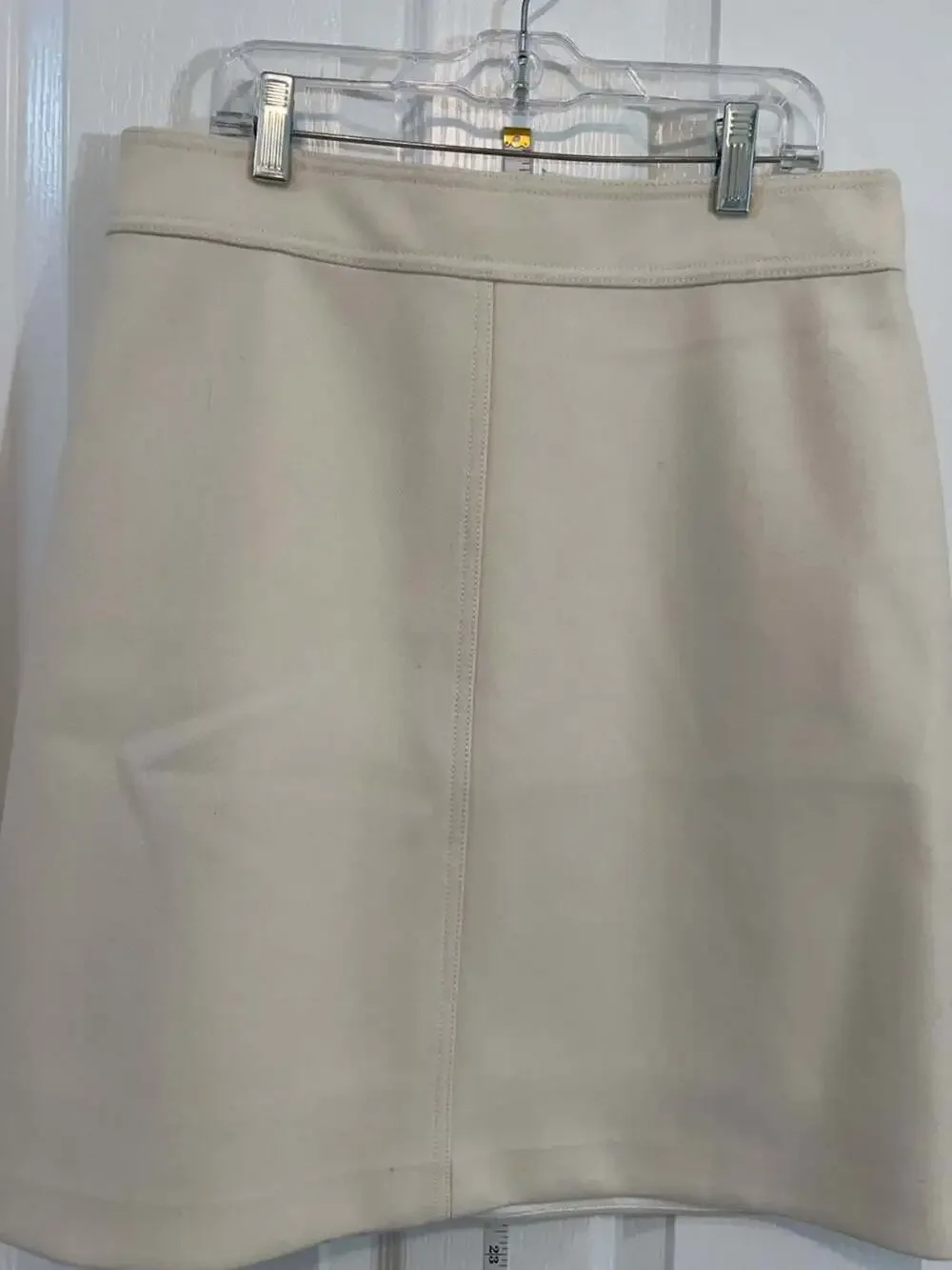 J.Crew Ivory Ponte Knit Pencil Skirt Women’s Size 8 Office Career Classic